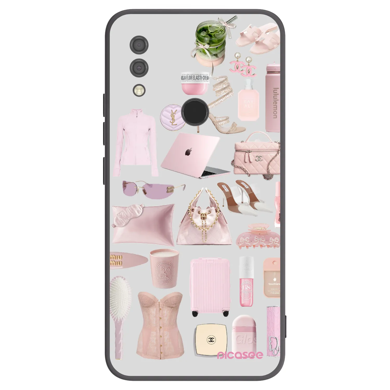 Picasee crna silikonska maskica za Xiaomi Redmi 7 - Glam Babe