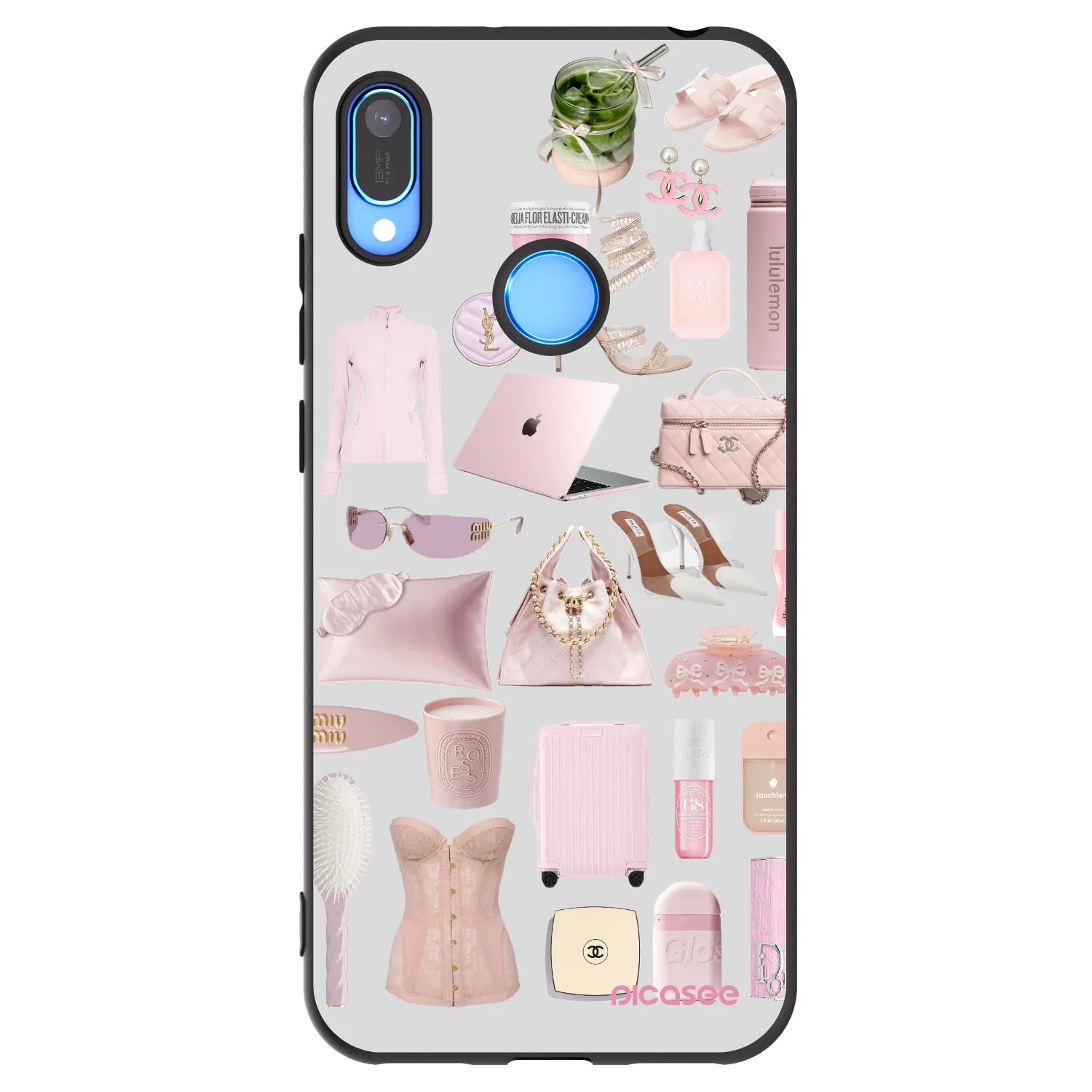 Picasee crna silikonska maskica za Huawei Y6 2019 - Glam Babe