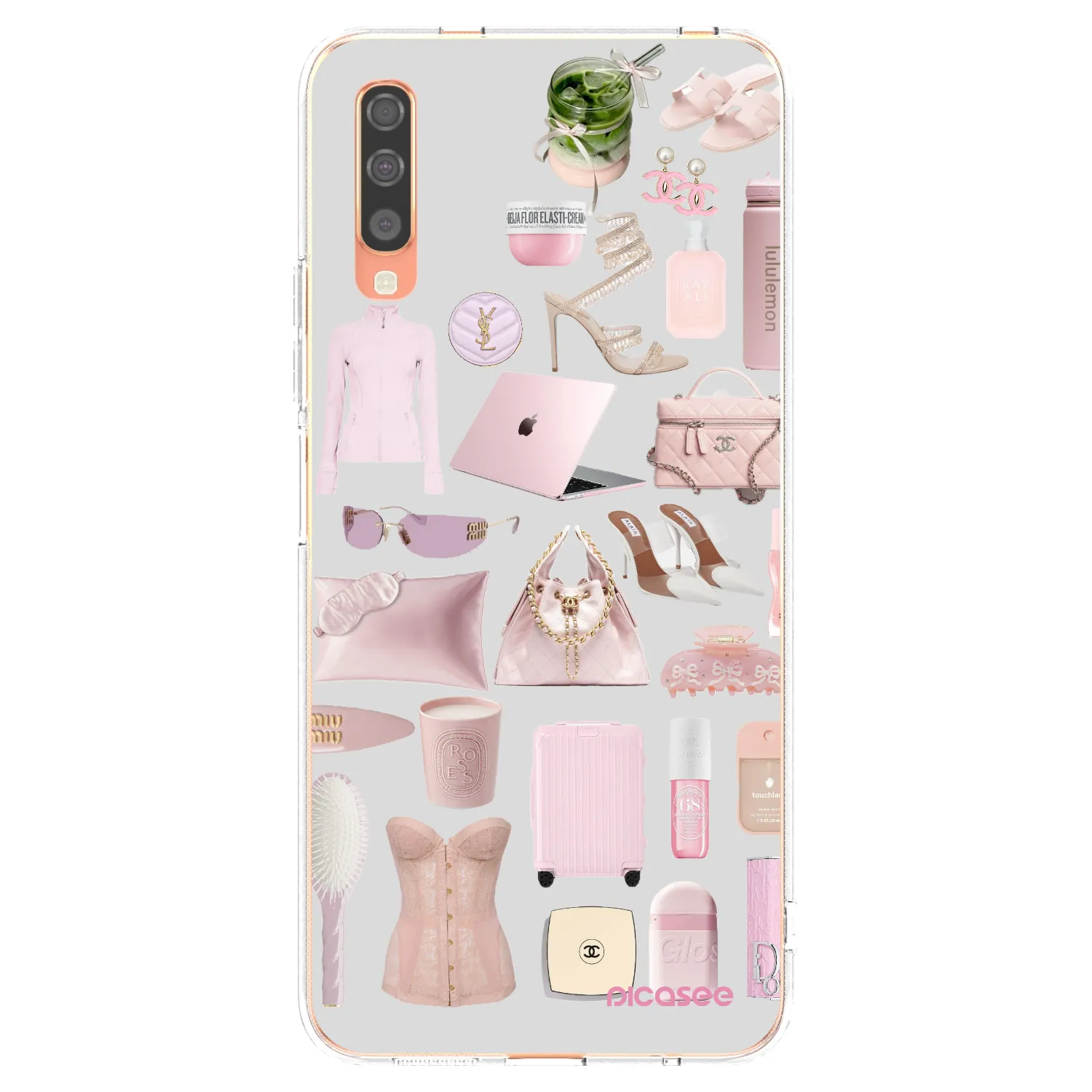 Picasee silikonska prozirna maskica za Samsung Galaxy A70 A705F - Glam Babe