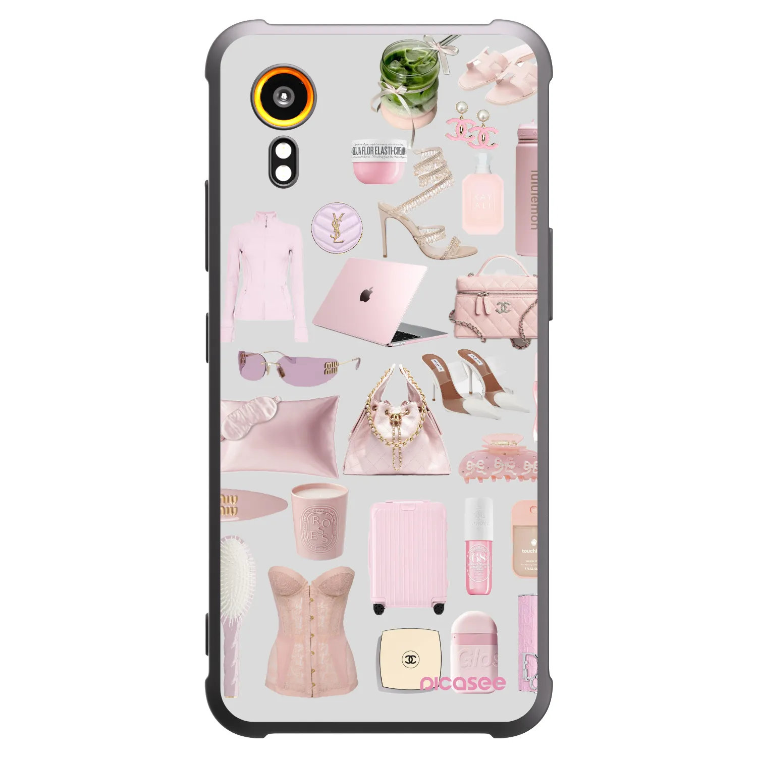 Picasee crna silikonska maskica za Samsung Galaxy Xcover 7 - Glam Babe