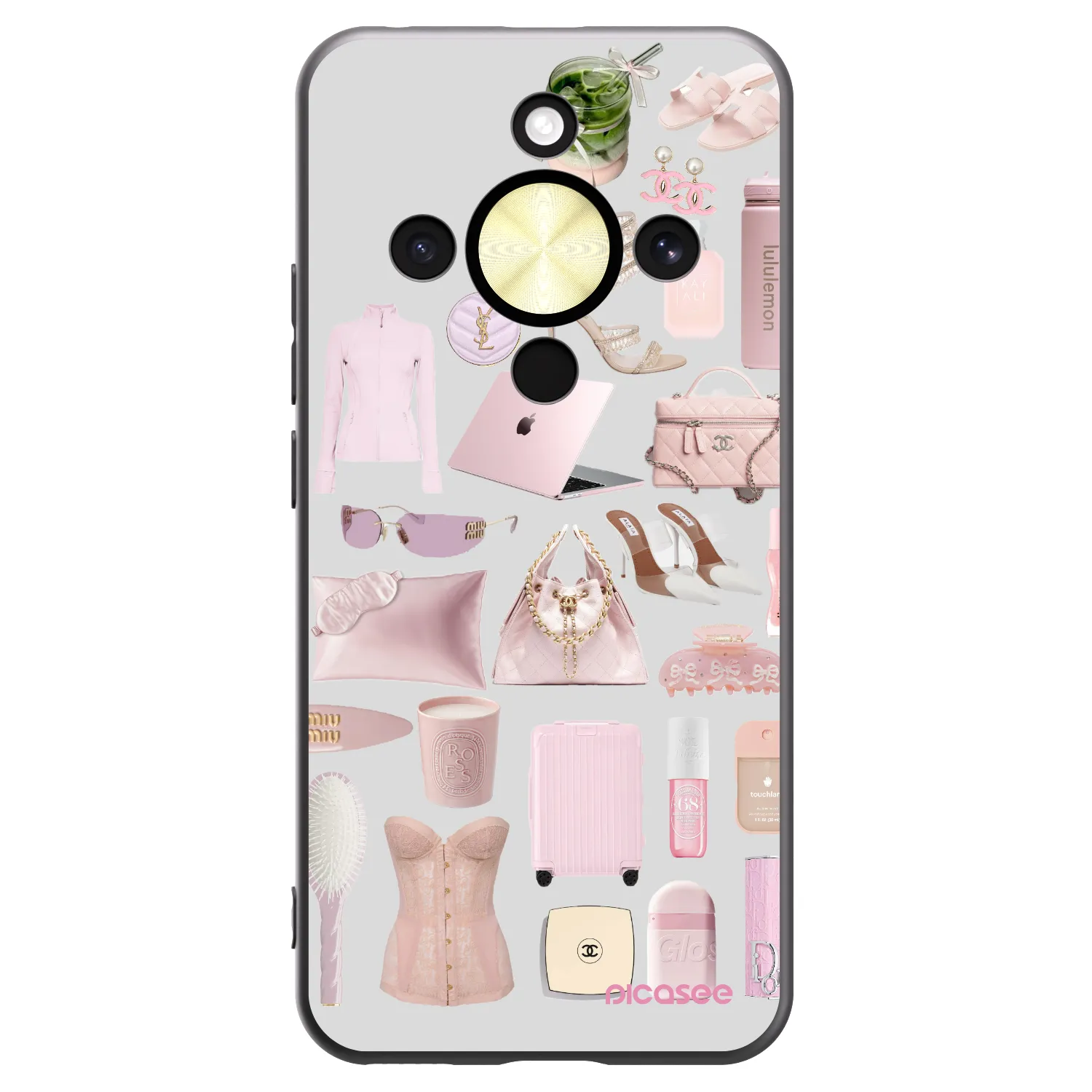 Picasee crna silikonska maskica za Honor Magic8 Lite 5G - Glam Babe