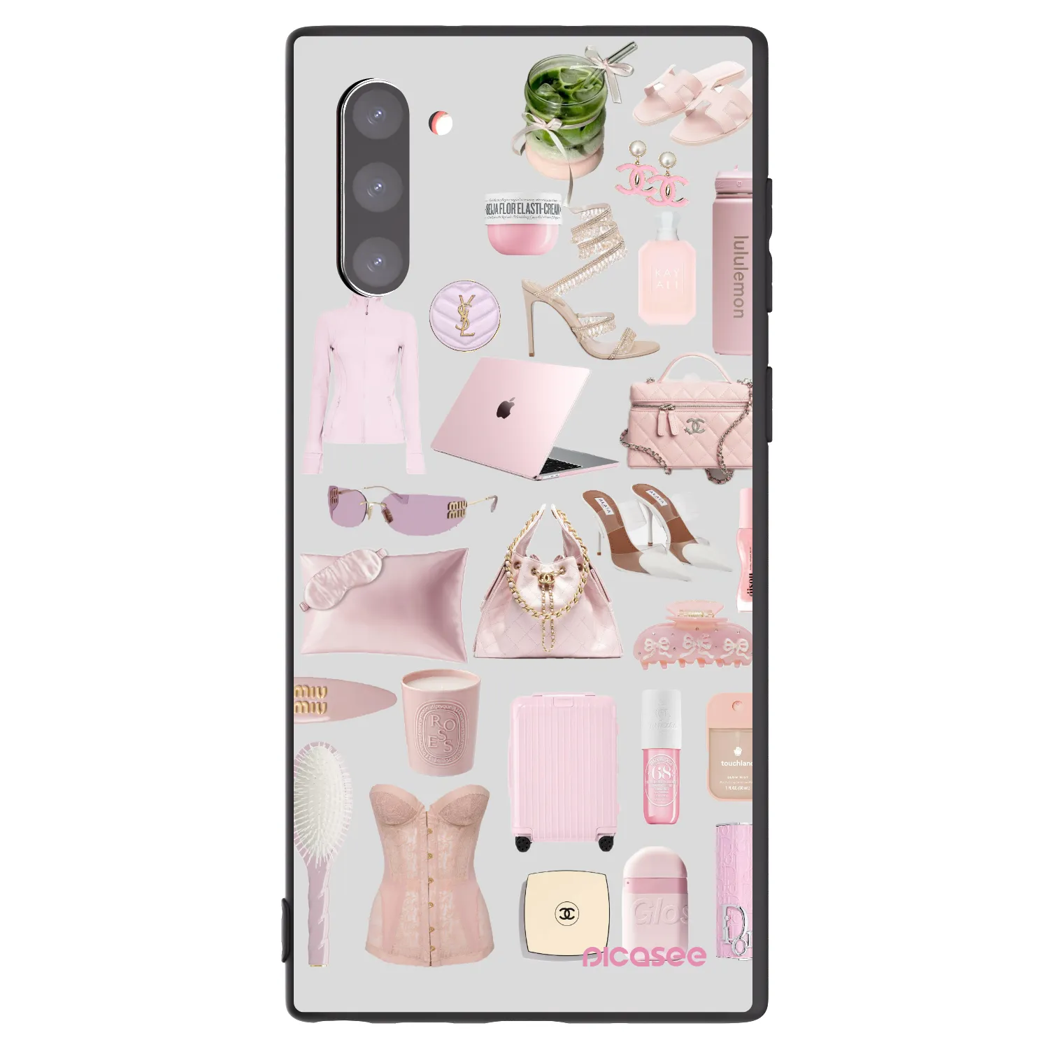 Picasee crna silikonska maskica za Samsung Galaxy Note 10 N970F - Glam Babe