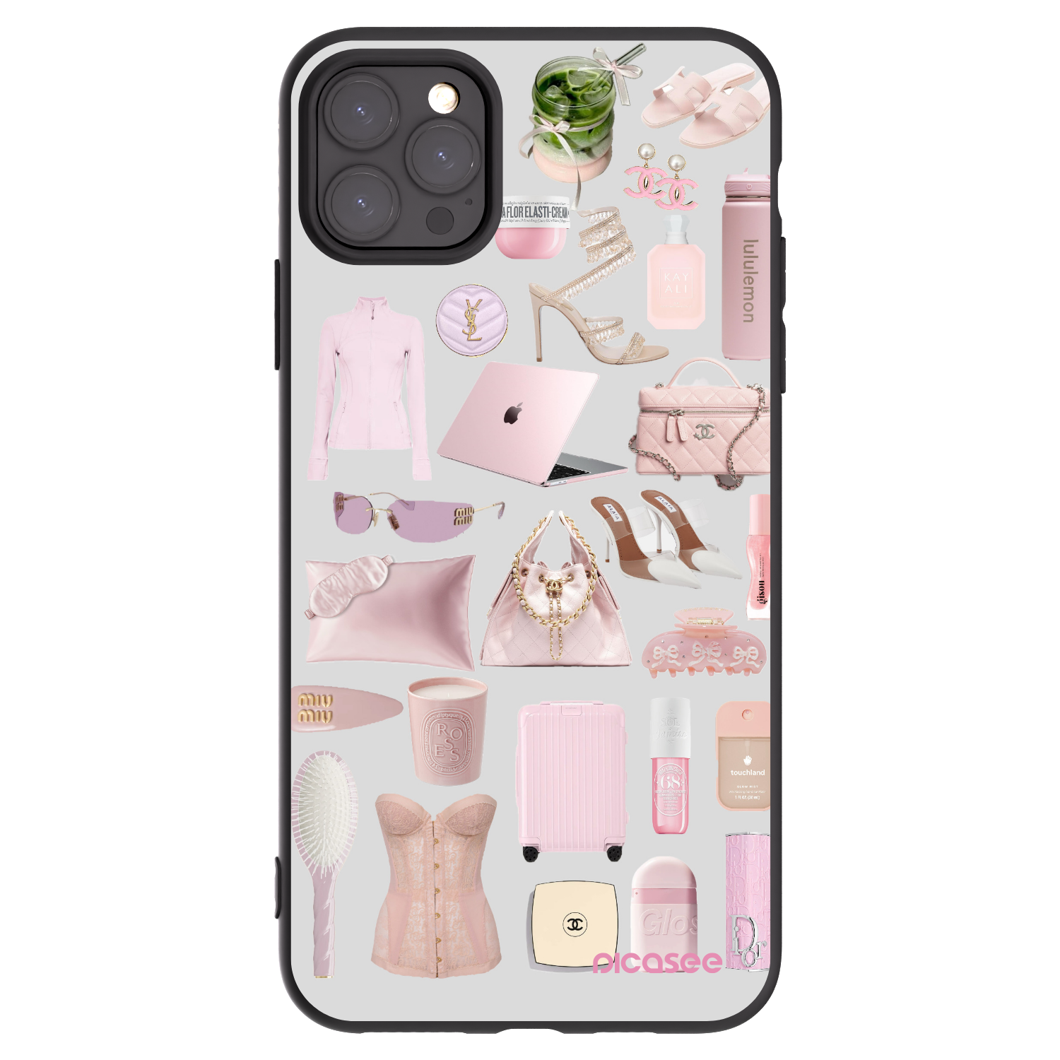 Picasee crna silikonska maskica za Apple iPhone 11 Pro Max - Glam Babe