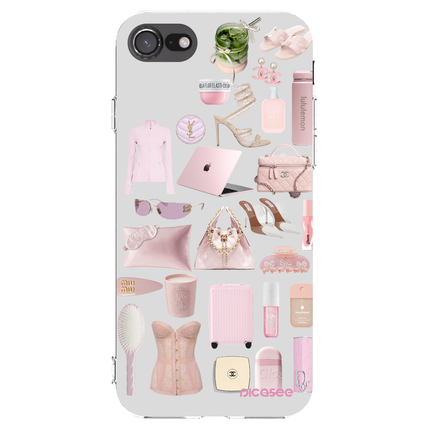 Picasee silikonska prozirna maskica za Apple iPhone 8 - Glam Babe