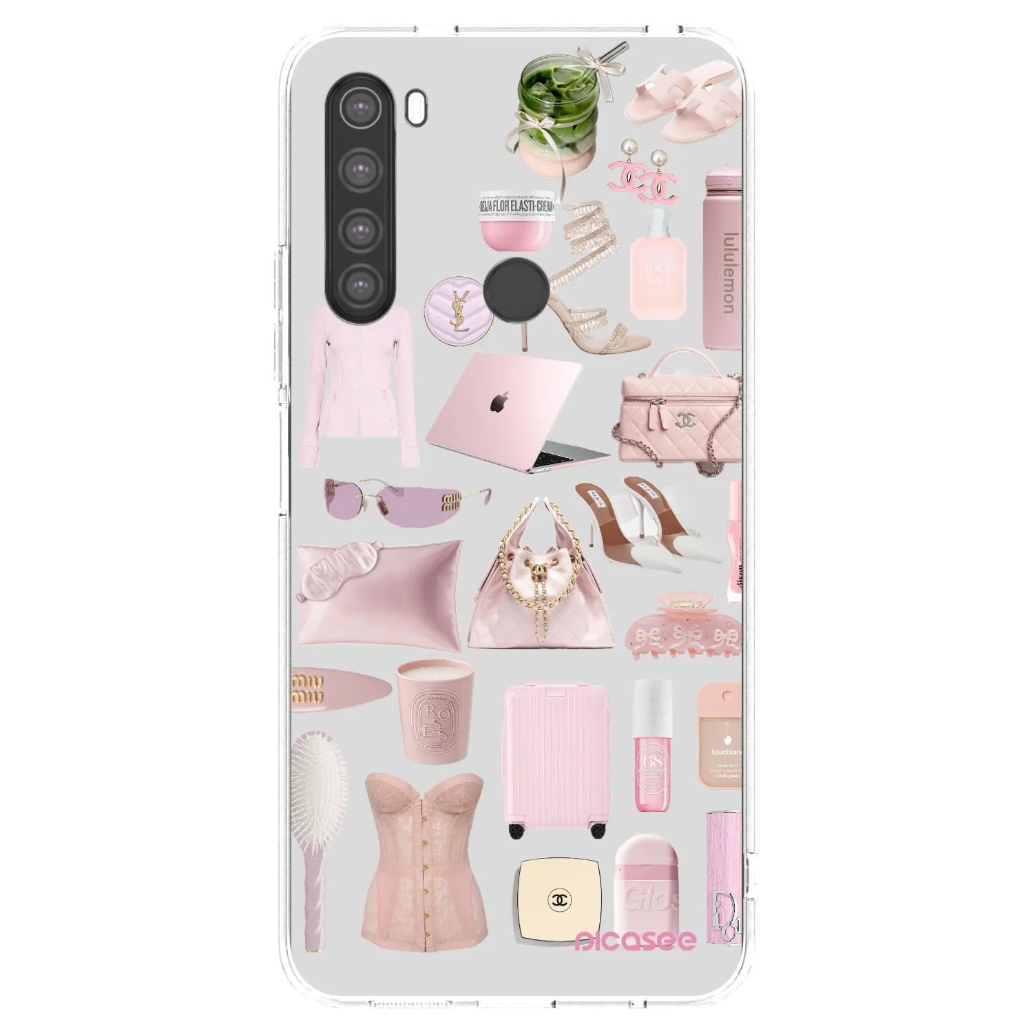 Picasee silikonska prozirna maskica za Xiaomi Redmi Note 8 - Glam Babe