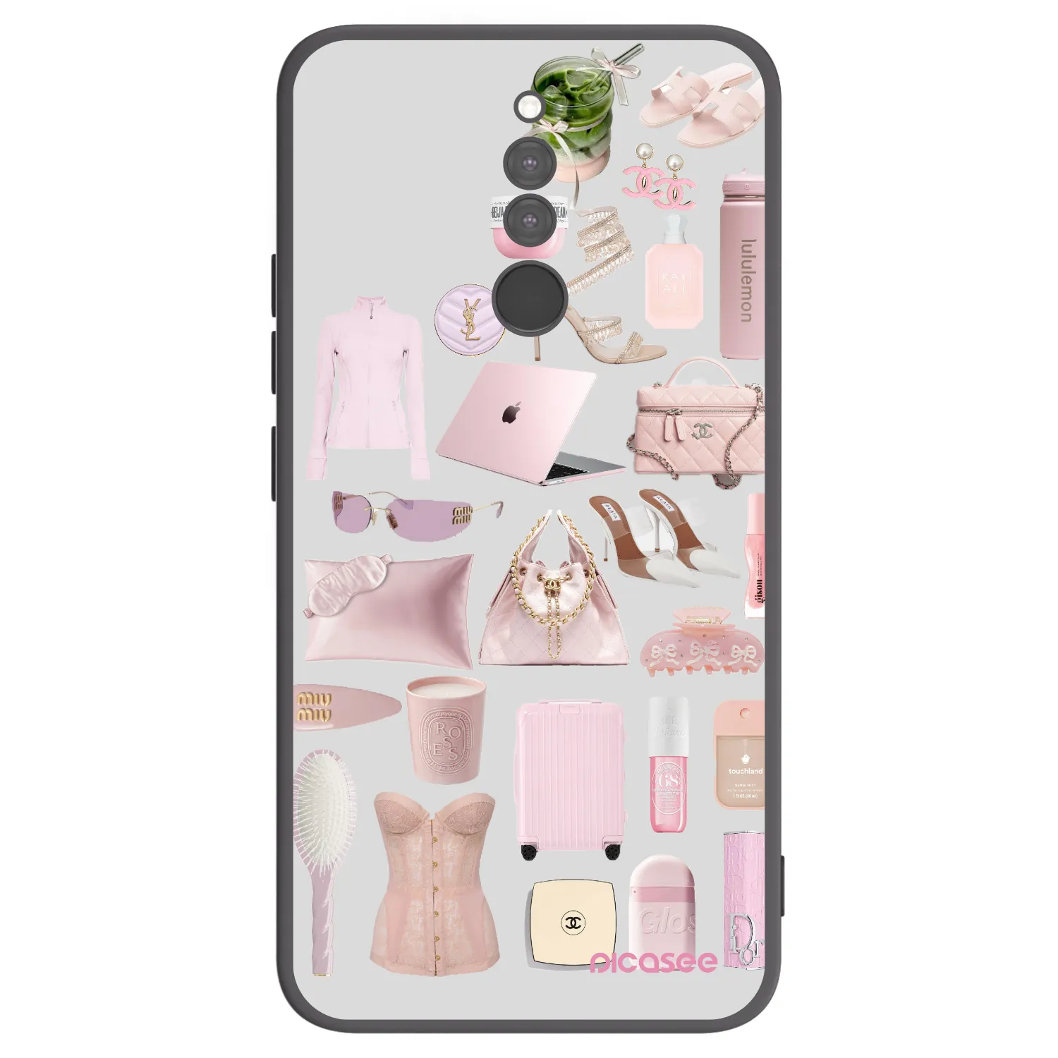Picasee crna silikonska maskica za Xiaomi Redmi 8 - Glam Babe
