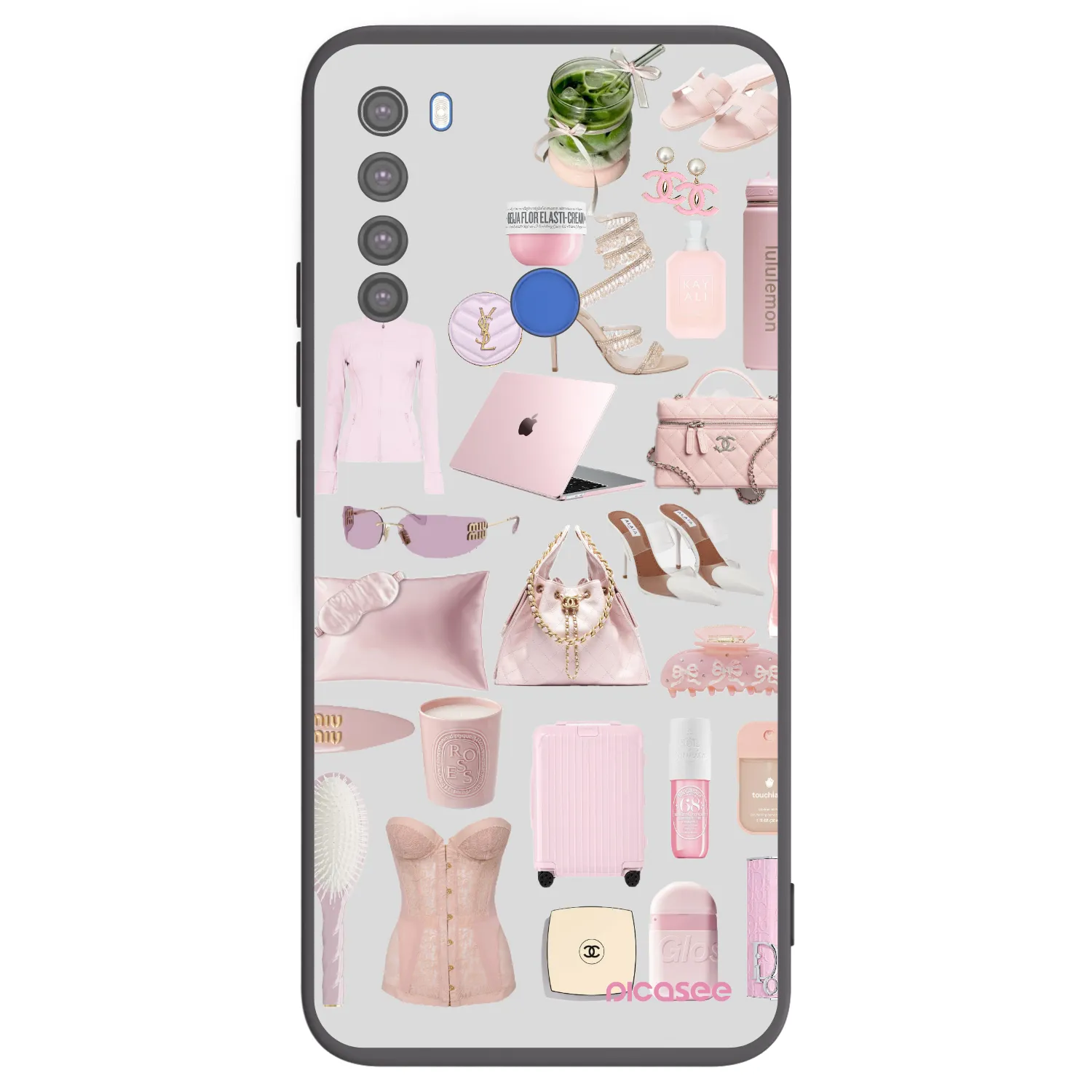 Picasee crna silikonska maskica za Xiaomi Redmi Note 8T - Glam Babe