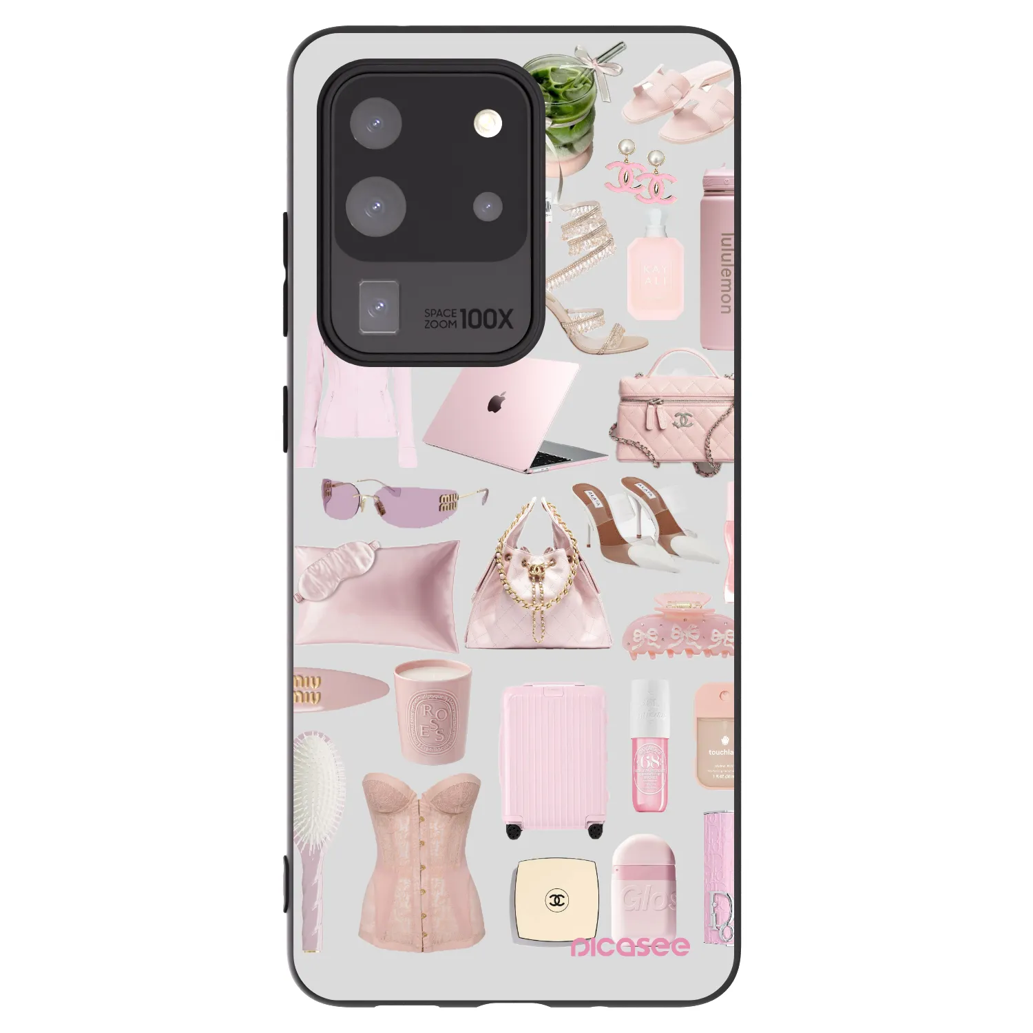 Picasee crna silikonska maskica za Samsung Galaxy S20 Ultra 5G G988F - Glam Babe