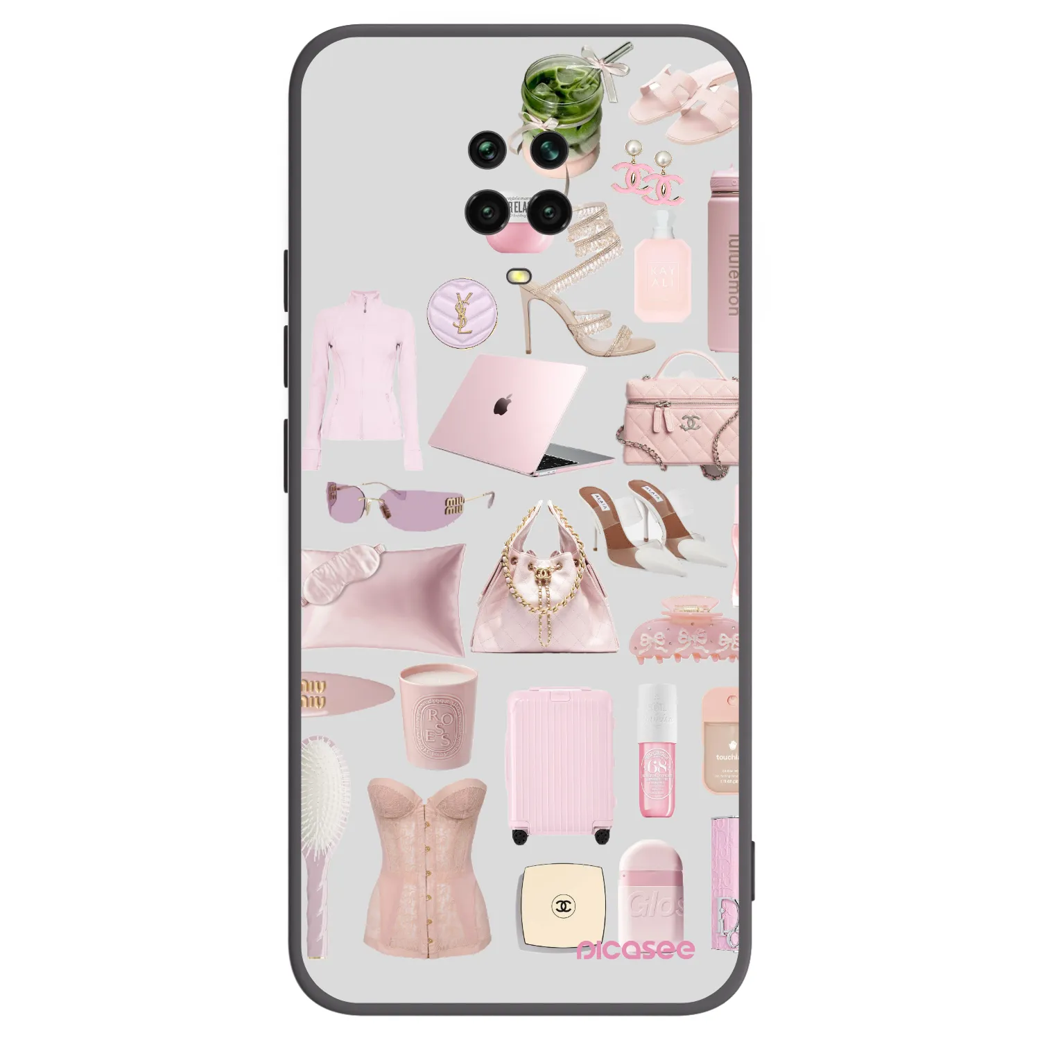 Picasee crna silikonska maskica za Xiaomi Redmi Note 9 Pro - Glam Babe