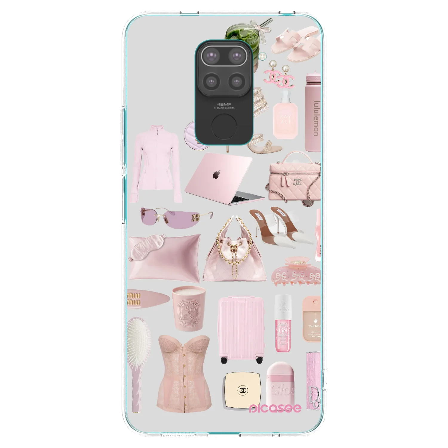 Picasee crna silikonska maskica za Xiaomi Redmi Note 9 - Glam Babe
