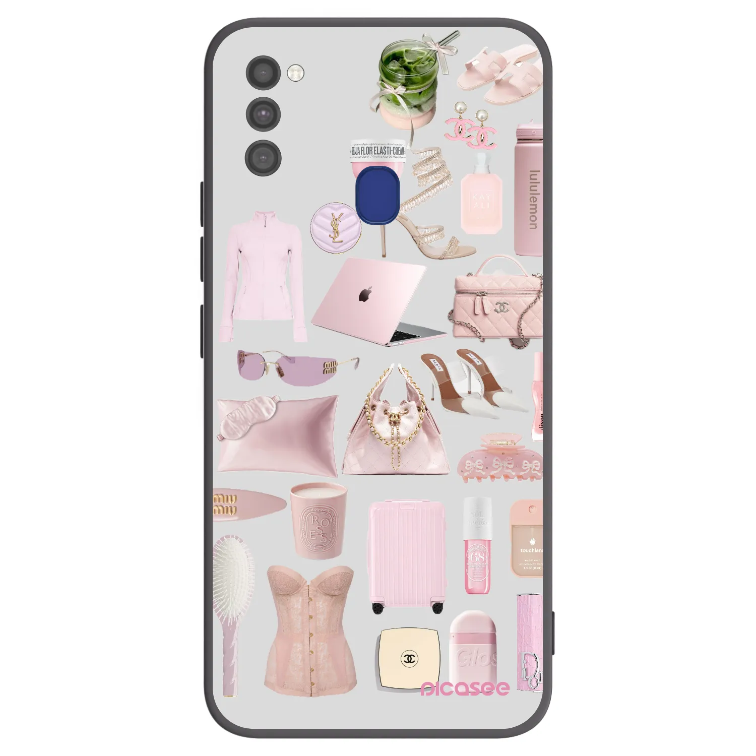 Picasee crna silikonska maskica za Samsung Galaxy M21 M215F - Glam Babe