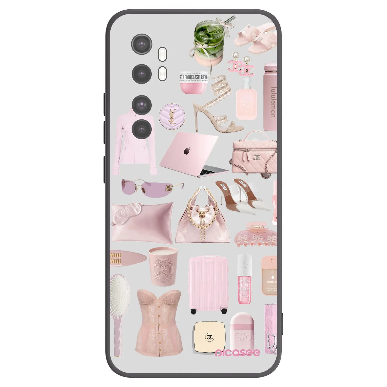 Picasee crna silikonska maskica za Xiaomi Mi Note 10 Lite - Glam Babe