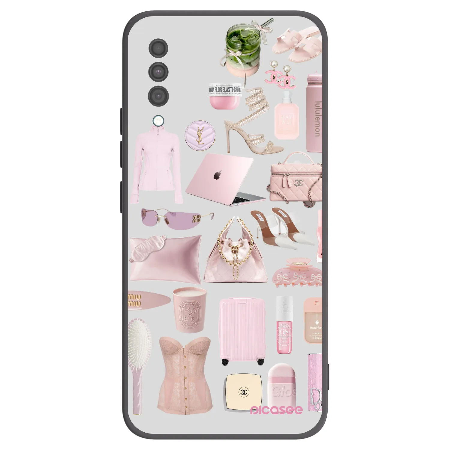 Picasee crna silikonska maskica za Samsung Galaxy A30s A307F - Glam Babe