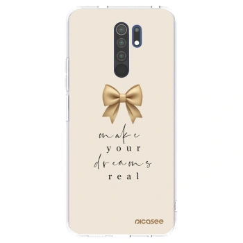 Picasee silikonska prozirna maskica za Xiaomi Redmi 9 - Golden Dream