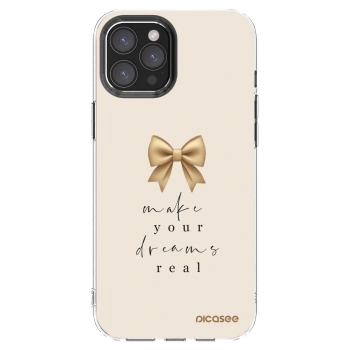 Picasee silikonska prozirna maskica za Apple iPhone 12 Pro Max - Golden Dream