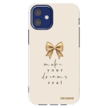 Picasee silikonska prozirna maskica za Apple iPhone 12 mini - Golden Dream