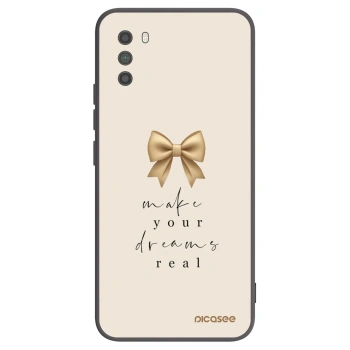 Picasee crna silikonska maskica za Xiaomi Poco M3 - Golden Dream