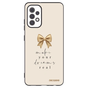 Picasee crna silikonska maskica za Samsung Galaxy A32 5G A326B - Golden Dream