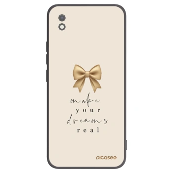 Picasee crna silikonska maskica za Xiaomi Redmi 9AT - Golden Dream