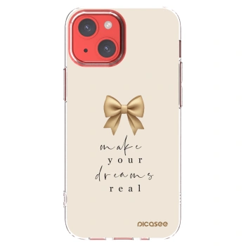 Picasee silikonska prozirna maskica za Apple iPhone 13 mini - Golden Dream