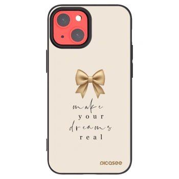 Picasee crna silikonska maskica za Apple iPhone 13 mini - Golden Dream