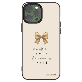 Picasee crna silikonska maskica za Apple iPhone 13 Pro Max - Golden Dream