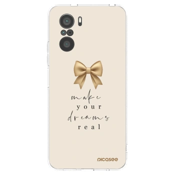 Picasee silikonska prozirna maskica za Xiaomi Poco F3 - Golden Dream