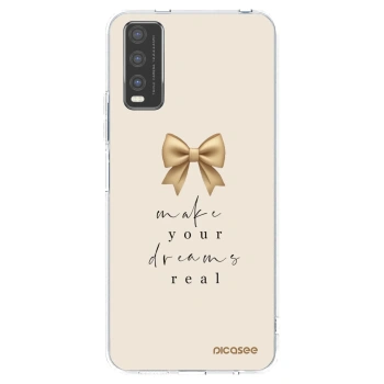 Picasee silikonska prozirna maskica za Vivo Y20s - Golden Dream