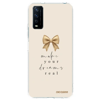 Picasee silikonska prozirna maskica za Vivo Y11s - Golden Dream