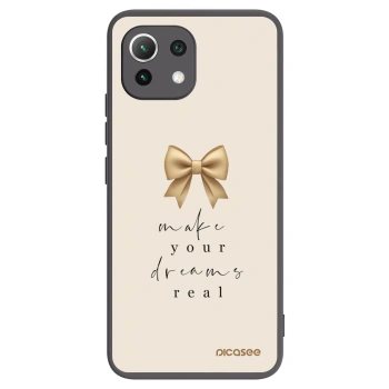 Picasee crna silikonska maskica za Xiaomi 11 Lite 5G NE - Golden Dream