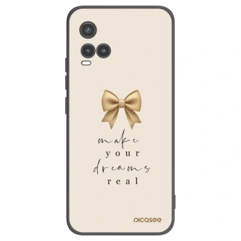 Picasee crna silikonska maskica za Vivo Y33s - Golden Dream