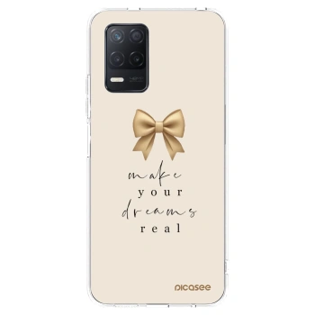 Picasee silikonska prozirna maskica za Realme 8 5G - Golden Dream