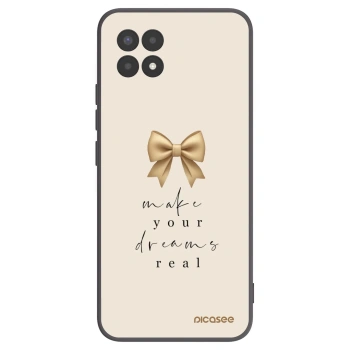 Picasee crna silikonska maskica za Realme 8i - Golden Dream