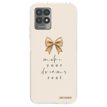 Picasee silikonska prozirna maskica za Realme 8i - Golden Dream
