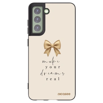 Picasee crna silikonska maskica za Samsung Galaxy S21 FE 5G - Golden Dream