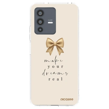 Picasee silikonska prozirna maskica za Vivo V23 5G - Golden Dream