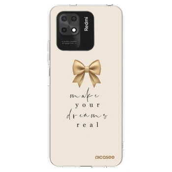 Picasee silikonska prozirna maskica za Xiaomi Redmi 10C - Golden Dream