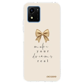 Picasee silikonska prozirna maskica za Vivo Y01 - Golden Dream