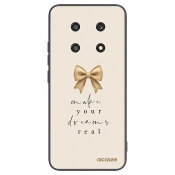 Picasee crna silikonska maskica za Honor Magic4 Lite 5G - Golden Dream