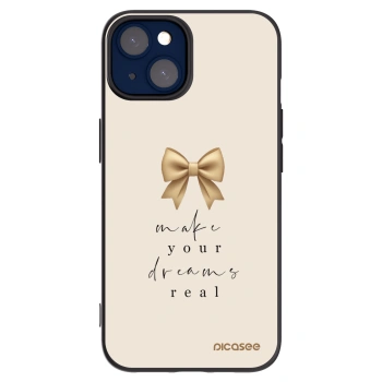 Picasee crna silikonska maskica za Apple iPhone 14 - Golden Dream