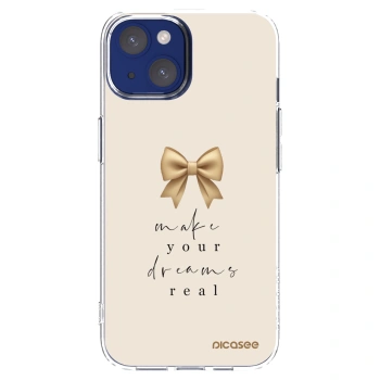 Picasee silikonska prozirna maskica za Apple iPhone 14 - Golden Dream