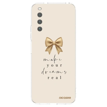Picasee silikonska prozirna maskica za Sony Xperia 10 IV 5G - Golden Dream