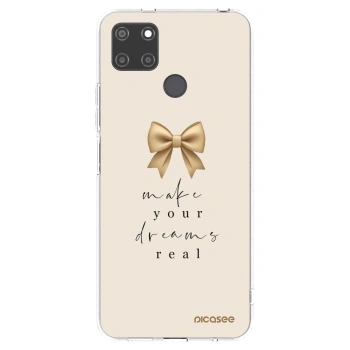 Picasee silikonska prozirna maskica za Realme C21Y - Golden Dream