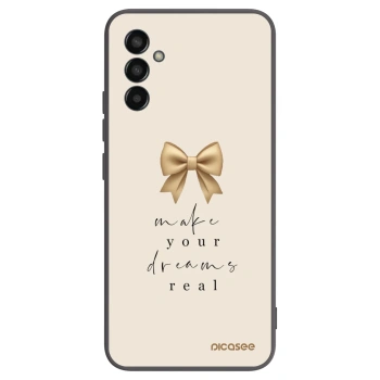 Picasee crna silikonska maskica za Samsung Galaxy M13 M135F - Golden Dream