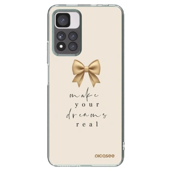 Picasee silikonska prozirna maskica za Xiaomi Redmi Note 11 Pro+ 5G - Golden Dream