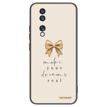 Picasee crna silikonska maskica za Honor 70 - Golden Dream