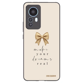 Picasee crna silikonska maskica za Xiaomi 12T - Golden Dream