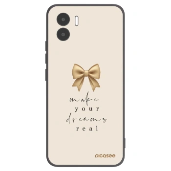Picasee crna silikonska maskica za Xiaomi Redmi A1 - Golden Dream