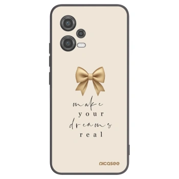 Picasee crna silikonska maskica za Xiaomi Poco X5 - Golden Dream