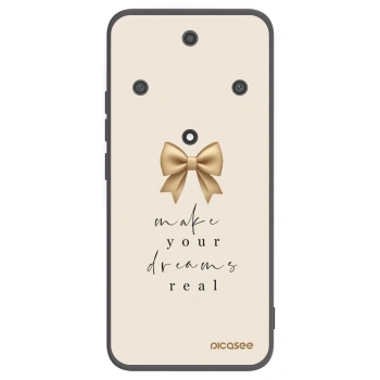 Picasee crna silikonska maskica za Honor Magic5 Lite 5G - Golden Dream